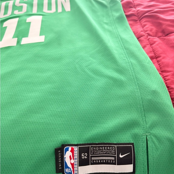 Nike Green Boston Jersey with White Accents - Picture 4 of 5